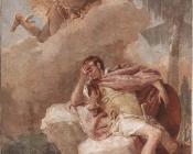 乔瓦尼巴蒂斯塔提埃波罗 - Villa Valmarana Mercury Appearing to Aeneas